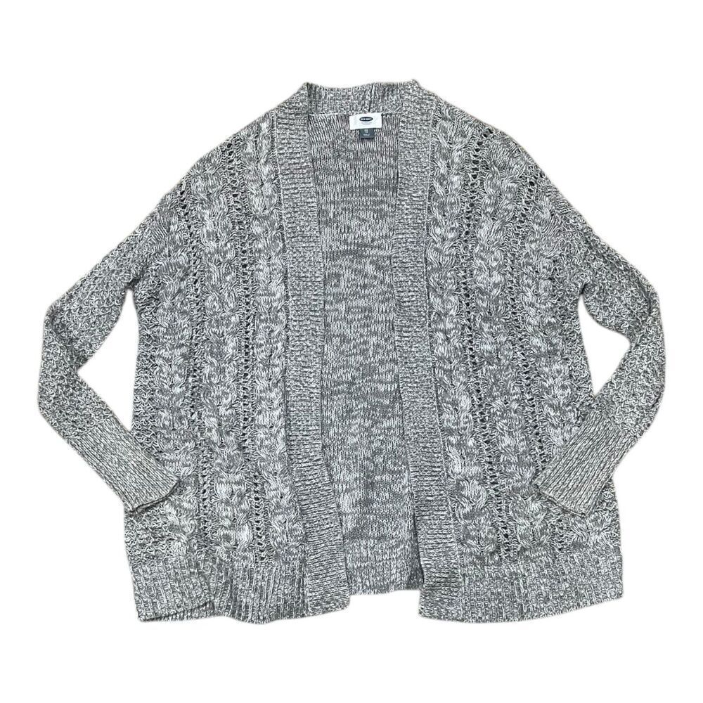 Old Navy Gray Knit Open Front Cardigan Sweater XS